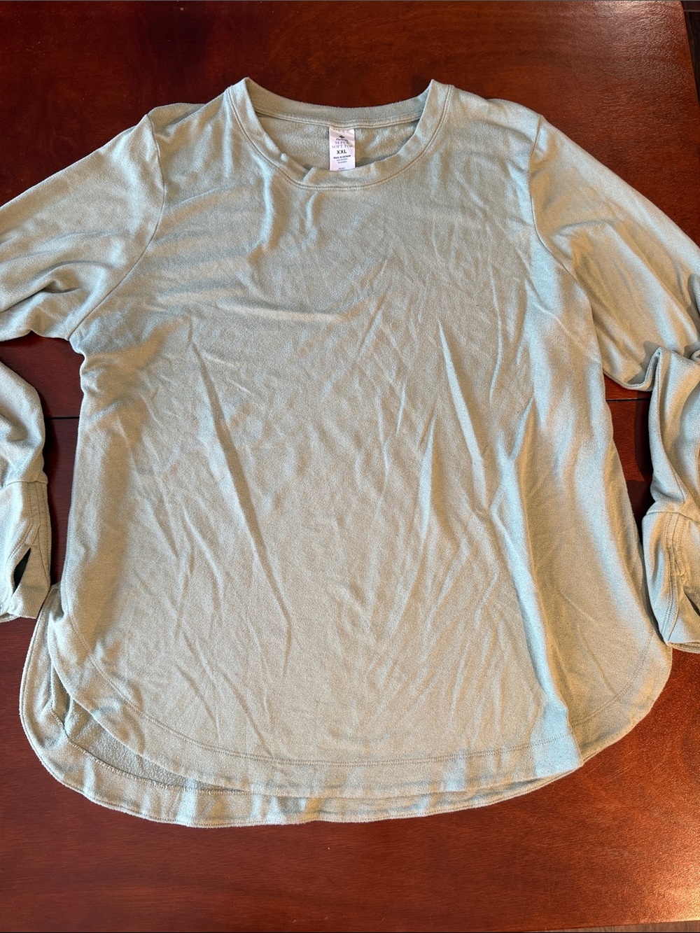 Women’s plus Everyday Favorite super soft Long Sleeve Top in Sage Green
